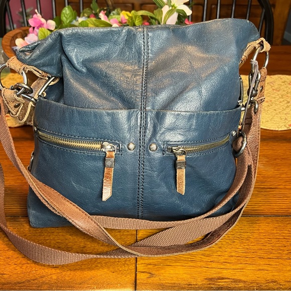 The Sak Bags The Sak Vintage Teal Leather Crossbody Poshmark
